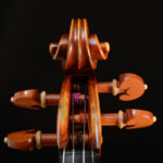 Violin by David Finck - Scroll Front