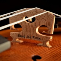 Violin by David Finck - Bridge